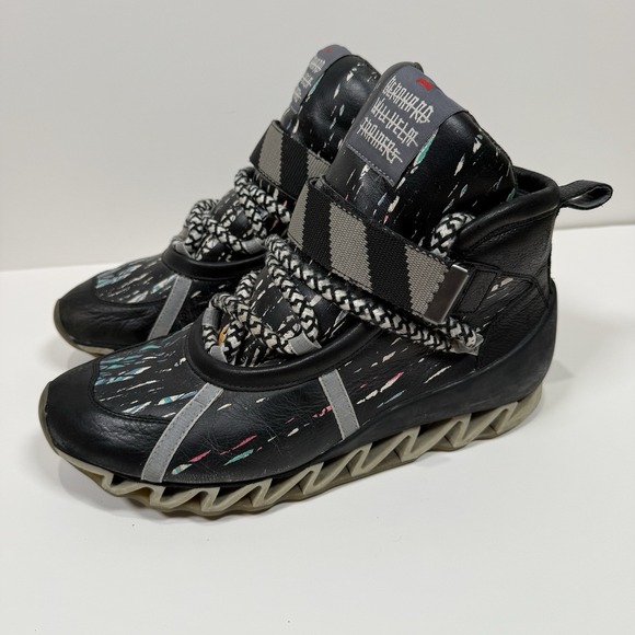 Bernhard Willhelm x Camper Sneakers Shoe Black Multicolor Size 44 10.5 - Picture 3 of 9
